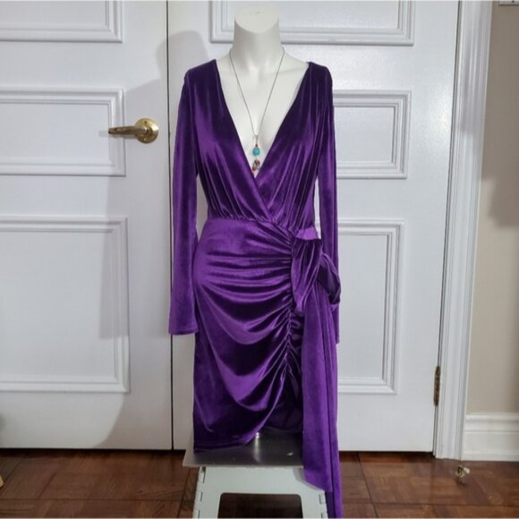 House of Harlow 1960 Velvet Dress- Brand New- S - Picture 1 of 15